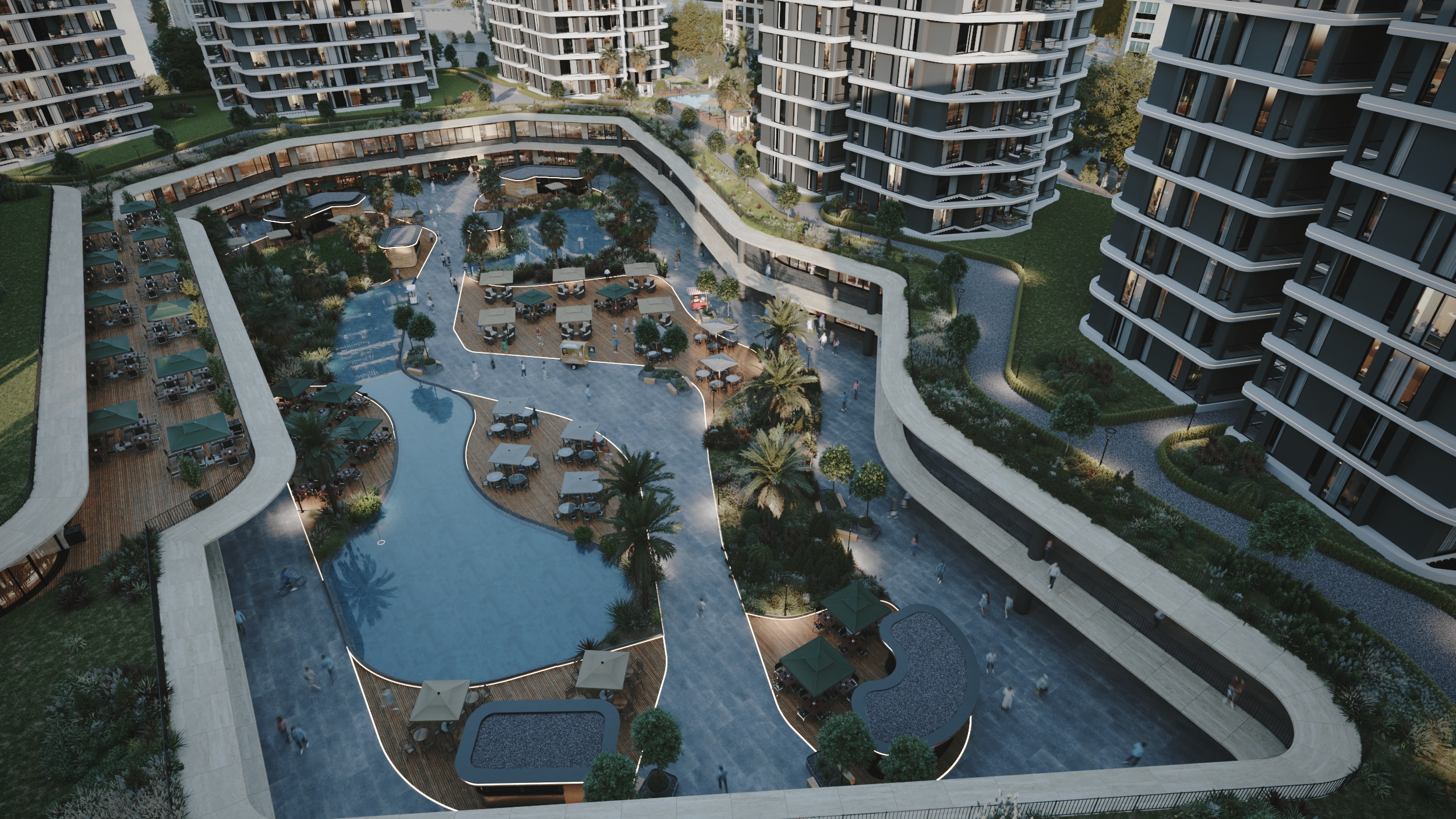 UBB Mersin Merko Konutları - Rezidans & Yaşam Alanı Dış Cephe Render